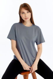 Kadın Regular Füme T-Shirt