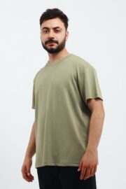 Erkek Modal Kumaş Regular Su Yeşili T-Shirt