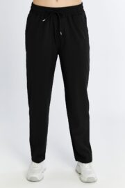 Kadın Oversize Paraşüt Kumaş Baggy Pantolon - Siyah - Görsel 11
