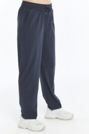 Kadın Oversize Paraşüt Kumaş Baggy Pantolon - Füme - Görsel 11